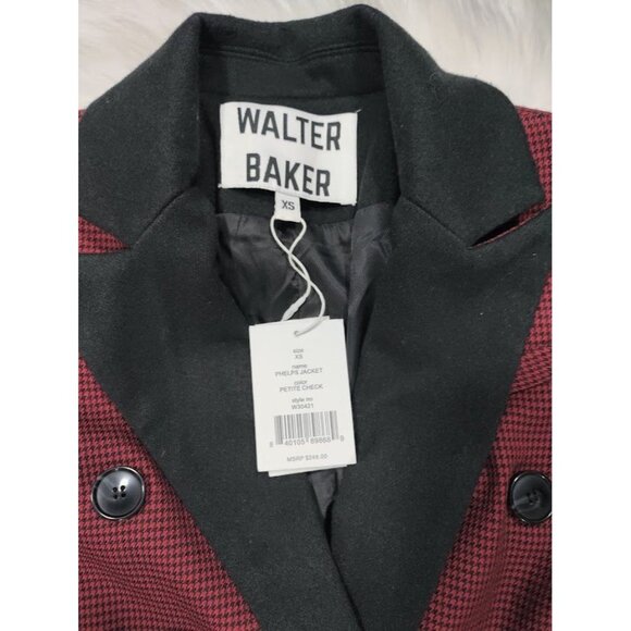NWT Walter Baker Long Sleeve Equestrian Phelps Jacket Red Preppy Goth  S - Picture 5 of 16